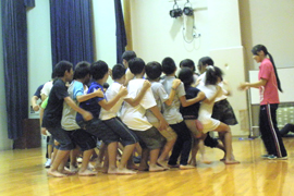 写真 青少年の家、古座川町コース参加の友達と再会