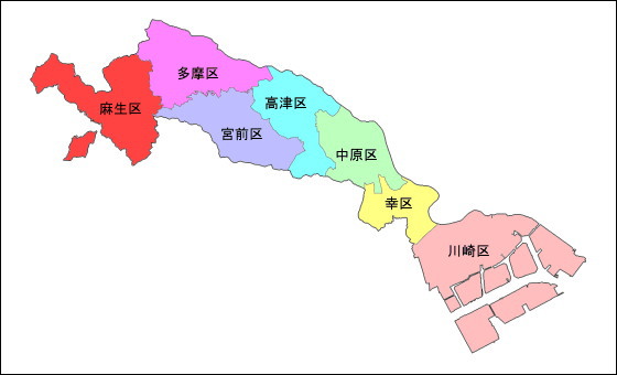 川崎市地図